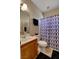 This bathroom has a sink, toilet, and shower at 8022 Severn Valley St, Las Vegas, NV 89139