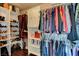 Organized walk-in closet with custom shelving, hanging rods, and storage solutions for shoes and clothing at 8022 Severn Valley St, Las Vegas, NV 89139