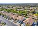 Expansive aerial view of a neighborhood showcasing many single Gathering homes and community landscaping at 8321 Gorsky Ave, Las Vegas, NV 89131
