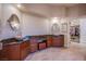 Bathroom boasting granite counters, dual vessel sinks and walk-in closet at 8321 Gorsky Ave, Las Vegas, NV 89131