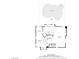 Detailed floor plan of the first level with pool, patio, kitchen, living room, and dining areas at 8321 Gorsky Ave, Las Vegas, NV 89131