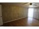 Bright bedroom with a ceiling fan and hardwood floors, providing a cozy and inviting space at 10 E Bonanza Rd, Las Vegas, NV 89101