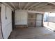 A covered patio with a secure iron gate, providing a shaded outdoor area at 10 E Bonanza Rd, Las Vegas, NV 89101