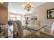 Bright dining room featuring tile flooring and open concept layout at 1259 N Hollywood Blvd, Las Vegas, NV 89110