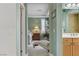 Hallway view of bathroom and bedroom at 1272 Olivia Pkwy, Henderson, NV 89011