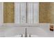 Close-up of bathroom soaking tub, showcasing the shuttered window at 1272 Olivia Pkwy, Henderson, NV 89011