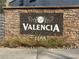 A stone sign displays 'Valencia' at the entrance, offering a warm welcome at 1455 E Katie Ave # L23, Las Vegas, NV 89119