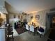 Open concept dining area is highlighted by neutral tones and ceiling fan at 1455 E Katie Ave # L23, Las Vegas, NV 89119