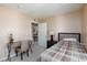 Bedroom with a twin bed and wooden desk at 2120 Ramrod Ave # 513, Henderson, NV 89014