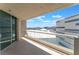 Balcony area with tiled floor, glass railings, and city views at 2877 Paradise Rd # 1806, Las Vegas, NV 89109