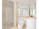 Clean bathroom with luxurious shower, modern fixtures, and neutral tones, offering a sleek design at 2877 Paradise Rd # 1806, Las Vegas, NV 89109
