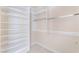 Organized walk-in closet with ample shelving and hanging rods at 2877 Paradise Rd # 1806, Las Vegas, NV 89109