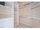 Organized walk-in closet featuring ample shelving and drawers for optimal storage solutions at 2877 Paradise Rd # 1806, Las Vegas, NV 89109
