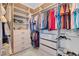 Spacious walk-in closet with custom shelving and ample storage, well-organized for convenience at 2924 Duverney Ave, Henderson, NV 89044