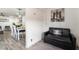 Sitting area with a futon near the living and dining areas at 3120 S Eastern Ave # 5, Las Vegas, NV 89169