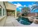Backyard with private pool and spa at 3217 Palladio Ave, North Las Vegas, NV 89031