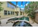 Backyard with private pool and spa at 3217 Palladio Ave, North Las Vegas, NV 89031