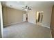 Bright and open bedroom with neutral walls, and convenient access to other rooms in the home at 3567 Cottage Stream Ct, Laughlin, NV 89029