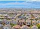 Aerial view of neighborhood highlighting the city and mountain views at 358 Badinerie St, Henderson, NV 89011