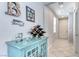 Inviting entryway with stylish decor and tiled flooring, leading to the main living area at 358 Badinerie St, Henderson, NV 89011