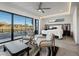 Relaxing bedroom with neutral tones, accent lighting, and sliding glass doors to the balcony at 36 Lakefront Dr, Henderson, NV 89011