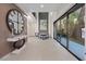 Grand foyer featuring high ceilings, a large decorative clock, and elegant design elements that welcomes with style at 36 Lakefront Dr, Henderson, NV 89011