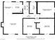 Detailed floor plan showcasing the layout of this 979 sq ft home including living spaces, bedrooms, and bathrooms at 5463 Waltham Ln, Las Vegas, NV 89122