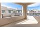 Spacious outdoor balcony with mountain views in a residential community at 600 N Carriage Hill Dr # 2098, Las Vegas, NV 89138