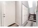 Bright entry with plank flooring, closet, and staircase at 6270 Dartington Hall St, Henderson, NV 89011