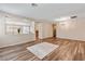 Spacious living room with hardwood floors, recessed lighting, and an open layout at 6417 Giant Oak St, North Las Vegas, NV 89084