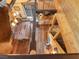 Aerial view of living space including dining and kitchen areas at 660 E Aspen Meadow Dr, Mammoth Creek, UT 84735