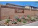 View of the Cimarron Ridge community entrance sign landscaped with desert flora and decorative stone at 8039 Baldy Mountain Ave, Las Vegas, NV 89131
