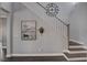 Open staircase with modern finishes, decor, and grey walls at 8039 Baldy Mountain Ave, Las Vegas, NV 89131