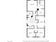 This floor plan shows the bedrooms, baths, walk-in closet, laundry room and hall of this home's second floor at 8222 Sorrel St, Las Vegas, NV 89139