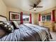 Bedroom featuring neutral colors, warm textures, lots of natural light and rustic accents at 855 E Ponderosa Rd, Mammoth Creek, UT 84735