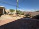 Large backyard featuring brick-paved patio and desert landscaping at , Las Vegas, NV 89121