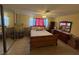 Bedroom features neutral colored walls, ceiling fan and a large closet at , Las Vegas, NV 89121