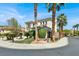 Charming home featuring desert landscaping, mature palm trees, and a stucco exterior at , Las Vegas, NV 89135