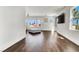Spacious living room with hardwood floors, recessed lighting, and large windows with views at , Las Vegas, NV 89135