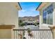 Scenic view from the balcony showcasing mountains and neighborhood homes at , Las Vegas, NV 89135