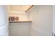 An organized walk-in closet with ample shelving and rod space for efficient storage at 1164 Prospering Creek St, Las Vegas, NV 89135