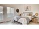 Cozy bedroom with a comfortable bed, stylish decor, and a private door leading to the outside at 1164 Prospering Creek St, Las Vegas, NV 89135