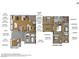 Detailed floorplan showcasing the layout of a two-story home with labeled rooms and dimensions at 12311 Middle Creek St, Las Vegas, NV 89138