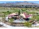 View of the community park's covered playground with soft desert landscaping around it at 12311 Middle Creek St, Las Vegas, NV 89138