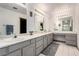 Bathroom featuring dual sinks, and expansive counter space at 1500 Tumbleweed Dr, Henderson, NV 89002