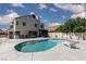 Large backyard features a pool and bar, perfect for outdoor entertaining and relaxation at 2712 Sidonia Ave, Las Vegas, NV 89102