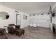 Bright living space features a dining area with modern furnishings, plus built in buffet cabinets at 2712 Sidonia Ave, Las Vegas, NV 89102