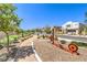 Outdoor fitness equipment along a walking path in a residential community at 3216 Monte Luna Ave, Henderson, NV 89044