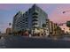 Beautiful daytime exterior shot of high rise apartment building and palm trees at 353 E Bonneville Ave # 632, Las Vegas, NV 89101