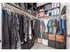 Walk-in closet with organized shelving, hanging rods, and plenty of storage space for clothing at 353 E Bonneville Ave # 632, Las Vegas, NV 89101